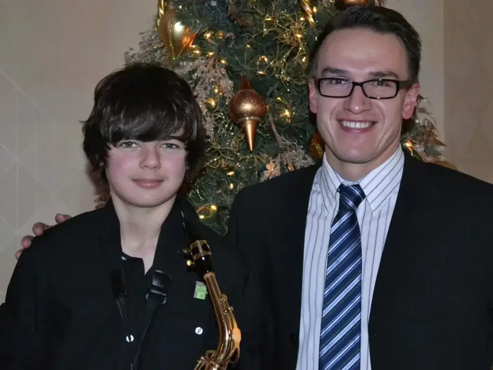 Saxophone lesson at Morningside School of Music, Edinburgh
